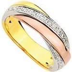 Alliance Femme 3 Ors Diamants.
