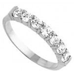 Alliance Femme Or blanc Diamants.