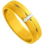 Alliance Femme Or jaune Diamants.