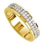 Alliance Femme Or jaune Diamants.