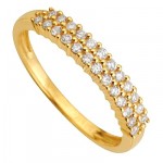 Alliance Femme Or jaune Diamants.