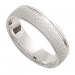 Alliance Homme Or blanc.