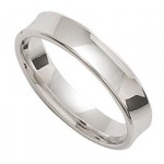 Alliance Homme Or blanc.