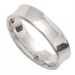 Alliance Homme Or blanc.