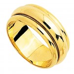 Alliance Homme Or jaune tournante.