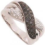 Bague Diamants Saphirs Or Blanc.