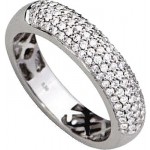 Bague Or blanc Diamants.