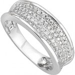 Bague Or blanc Diamants.