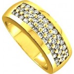 Bague Or jaune Diamants.