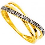 Bague Or jaune Diamants.