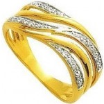 Bague Or jaune Diamants.