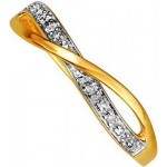 Bague Or jaune Diamants.