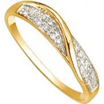 Bague Or jaune Diamants.