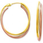 Boucles d'oreilles cr�oles 3 Ors.