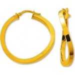 Boucles d'oreilles cr�oles Or jaune.