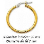 Boucles D'oreilles Cr�oles Or Jaune.