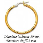 Boucles D'oreilles Cr�oles Or Jaune.
