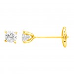 Boucles d'oreilles Diamant Or Jaune