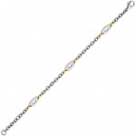 Bracelet B�b� Acier & Or.