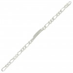 Bracelet Gourmette Identit� Argent.