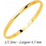 Bracelet Jonc Massif Or Jaune.