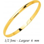 Bracelet Jonc Massif Or Jaune.