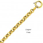 Bracelet maille Jaseron Or jaune.