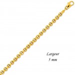 Bracelet maille Jaseron Or jaune.