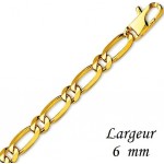 Cha�ne Or jaune maille altern�e 1/1