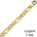 Cha�ne Or jaune maille altern�e 1/3 