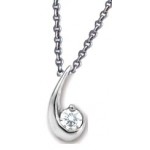 Cha�ne/Pendentif Or blanc Diamant.