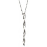 Cha�ne/Pendentif Or blanc Diamants.