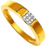 Chevali�re Homme Or jaune Diamants