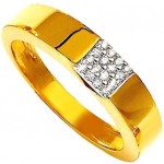 Chevali�re Homme Or jaune Diamants