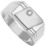 Chevali�re Or blanc Diamant