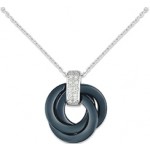 Collier C�ramique Or et Diamants.