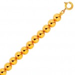 Collier Or Jaune Boules 7 mm.