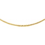 Collier Or Jaune maille Palmier.