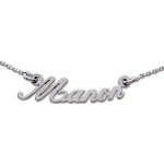 Collier Pr�nom Or Blanc Femme.