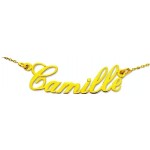 Collier Pr�nom Or Jaune  Femme.