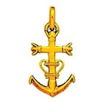 Croix Camarguaise Or Jaune.