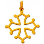 Croix Occitane Or Jaune.