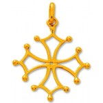 Croix Occitane Or Jaune.