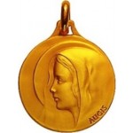 M�daille - A. AUGIS - Vierge or Jaune.