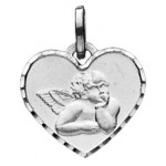 M�daille Ange Or Blanc.
