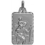 M�daille St Christophe Or Blanc - A.AUGIS -