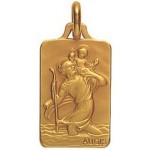 M�daille St Christophe Or Jaune - A.AUGIS -