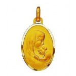 M�daille Vierge Or Jaune.
