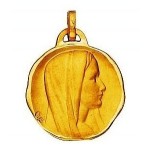 M�daille Vierge Or Jaune.