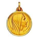 M�daille Vierge Or Jaune.